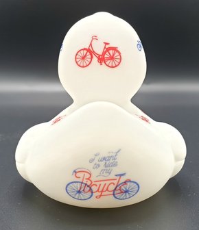 Rubber duck DUTCH DUCKY bicycle / fiets 8 cm