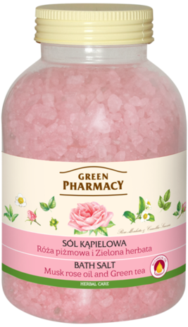 Green Pharmacy - Bath Salt Muscat Rose And Green Tea 1300g