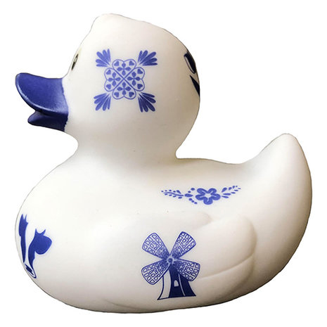 Rubber duck Delft blue,  typical Dutch rubber duck.