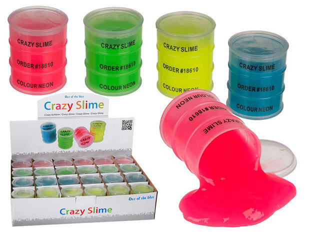Het Crazy Slime Olievat 80 ml is super leuk om mee te spelen!